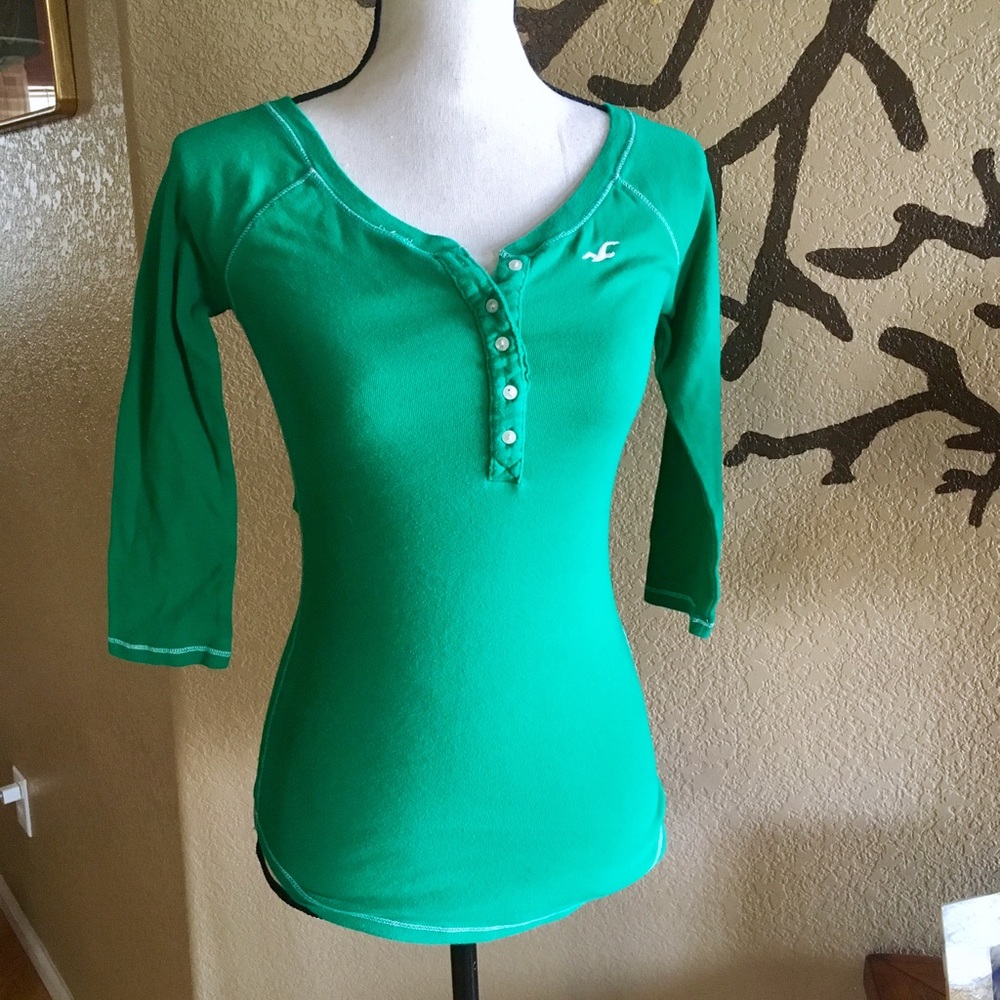 ❌SOLD Green Hollister Top